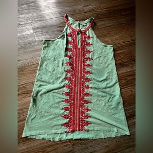 Halfmoon Embroidered Dress - Size XL
